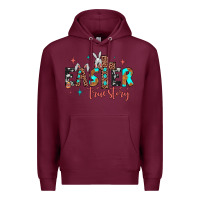 Burgundy easter true story Premium Hoodie - JahusDesignShop