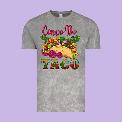 Cinco De Taco Vintage Tee Designed By Artiststas