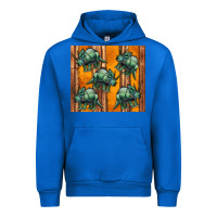 Cobalt dinosaur triceratops Urban Hoodie - Artiststas