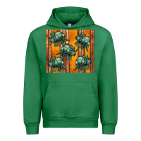 Emerald dinosaur triceratops Urban Hoodie - Artiststas