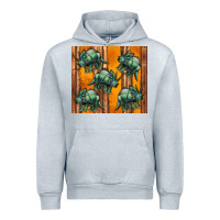 Heather Grey dinosaur triceratops Urban Hoodie - Artiststas