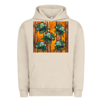 Pigment French Oak dinosaur triceratops Urban Hoodie - Artiststas