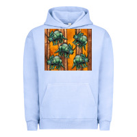 Pigment Grape Ice dinosaur triceratops Urban Hoodie - Artiststas