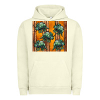 Pigment Pistachio dinosaur triceratops Urban Hoodie - Artiststas