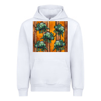 White dinosaur triceratops Urban Hoodie - Artiststas