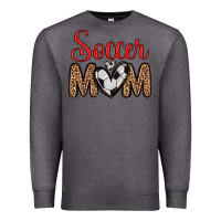 Charcoal Heather soccer mom Premium Sweatshirt - Zillion Design Studio
