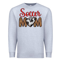 Heather Grey soccer mom Premium Sweatshirt - Zillion Design Studio