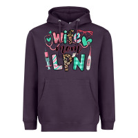 Plum wife mom lpn licensed practical nurse Heavyweight Hoodie - RanaPortraitStore