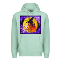 Seafoam witch with crystal ball tumbler Premium Hoodie - BundleAndBundleShop