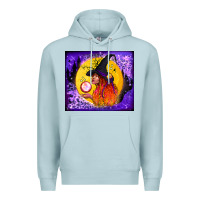 Blue Mist witch with crystal ball tumbler Premium Hoodie - BundleAndBundleShop