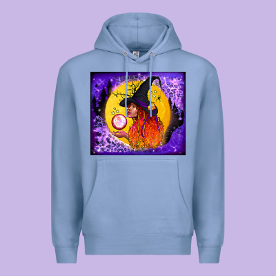 Witch With Crystal Ball Tumbler Premium Hoodie Designed By Bundleandbundleshop