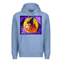 Colony Blue witch with crystal ball tumbler Premium Hoodie - BundleAndBundleShop