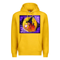 Lemon witch with crystal ball tumbler Premium Hoodie - BundleAndBundleShop