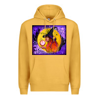 Mustard witch with crystal ball tumbler Premium Hoodie - BundleAndBundleShop