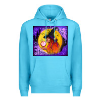 Ocean Blue witch with crystal ball tumbler Premium Hoodie - BundleAndBundleShop