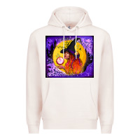 Pale Pink witch with crystal ball tumbler Premium Hoodie - BundleAndBundleShop