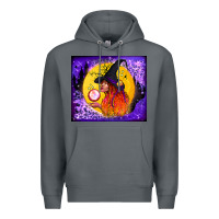 Rock witch with crystal ball tumbler Premium Hoodie - BundleAndBundleShop