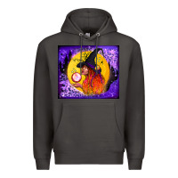 Smoke witch with crystal ball tumbler Premium Hoodie - BundleAndBundleShop