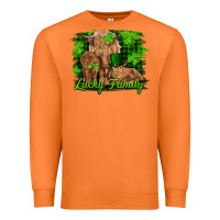 Carrot st patrick's day lucky cow family Premium Sweatshirt - RanaPortraitStore
