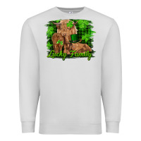 Dove Grey st patrick's day lucky cow family Premium Sweatshirt - RanaPortraitStore