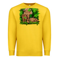 Lemon st patrick's day lucky cow family Premium Sweatshirt - RanaPortraitStore