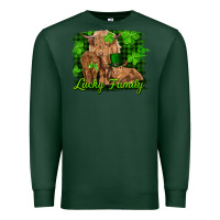 Sports Green st patrick's day lucky cow family Premium Sweatshirt - RanaPortraitStore