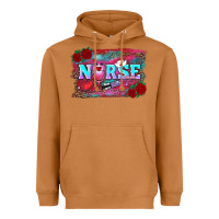 Meerkat valentines day nurse with leopard and turquoise ba Heavyweight Hoodie - RanaPortraitStore
