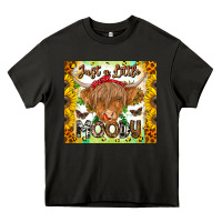 Asphalt Just A Little Moody Heavy Core Tee - CowhideDigitalArt