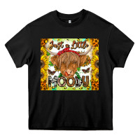 Black Just A Little Moody Heavy Core Tee - CowhideDigitalArt