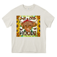 Cream Just A Little Moody Heavy Core Tee - CowhideDigitalArt