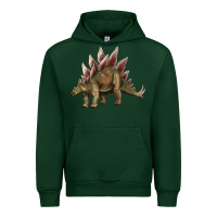 Forest Green dinosaur stegosaurus Urban Hoodie - Artiststas