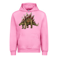 Fuchsia Pink dinosaur stegosaurus Urban Hoodie - Artiststas