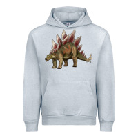 Heather Grey dinosaur stegosaurus Urban Hoodie - Artiststas
