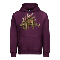 Mauve Wine dinosaur stegosaurus Urban Hoodie - Artiststas
