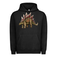 Pigment Black dinosaur stegosaurus Urban Hoodie - Artiststas