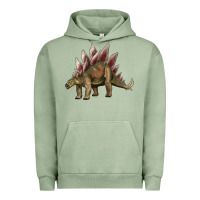 Pigment Oil Green dinosaur stegosaurus Urban Hoodie - Artiststas