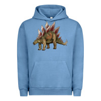 Pigment Pebble Blue dinosaur stegosaurus Urban Hoodie - Artiststas