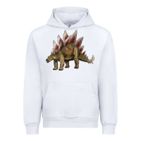 White dinosaur stegosaurus Urban Hoodie - Artiststas