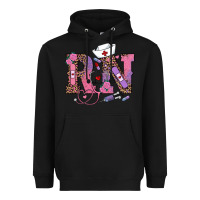 Black valentines day rn registered nurse Heavyweight Hoodie - RanaPortraitStore