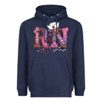 Navy valentines day rn registered nurse Heavyweight Hoodie - RanaPortraitStore