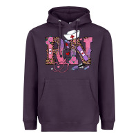 Plum valentines day rn registered nurse Heavyweight Hoodie - RanaPortraitStore