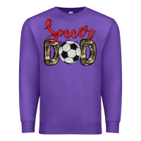 Purple soccer dad Premium Sweatshirt - Zillion Design Studio