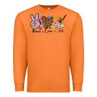 Carrot peace love art Premium Sweatshirt - texasbilliewilder