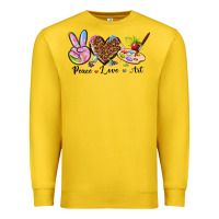 Lemon peace love art Premium Sweatshirt - texasbilliewilder