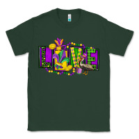 Sports Green mardi gras love Classic Tee - FaDigitalArtStudio
