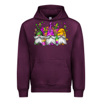 Mauve Wine mardi gras gnomes Urban Hoodie - Jasminsmagicworld