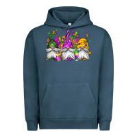 Pigment Midnight Navy mardi gras gnomes Urban Hoodie - Jasminsmagicworld