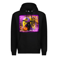 Black witchy cat tumbler Premium Hoodie - BundleAndBundleShop