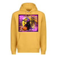 Mustard witchy cat tumbler Premium Hoodie - BundleAndBundleShop