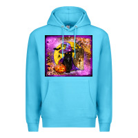 Ocean Blue witchy cat tumbler Premium Hoodie - BundleAndBundleShop